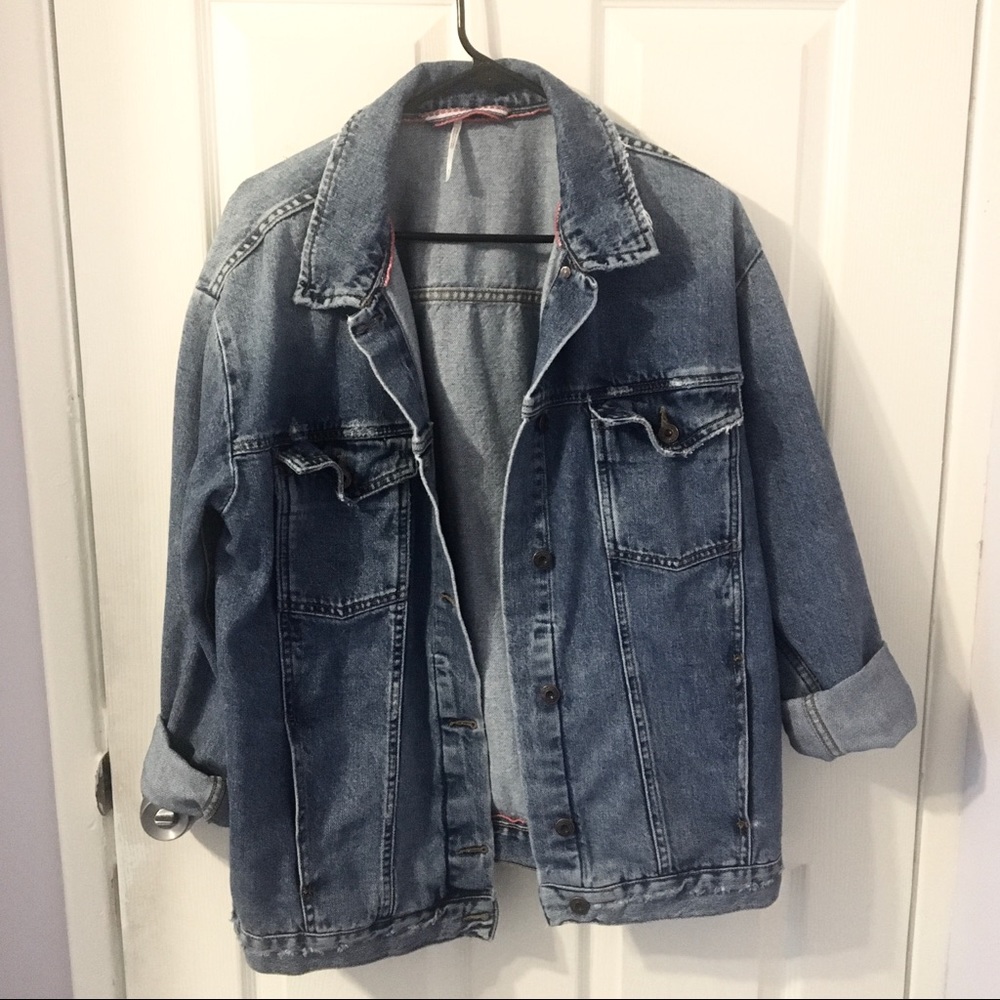 Free People Oversized Denim Jacket